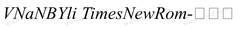 VNaNBYli TimesNewRom字体转换